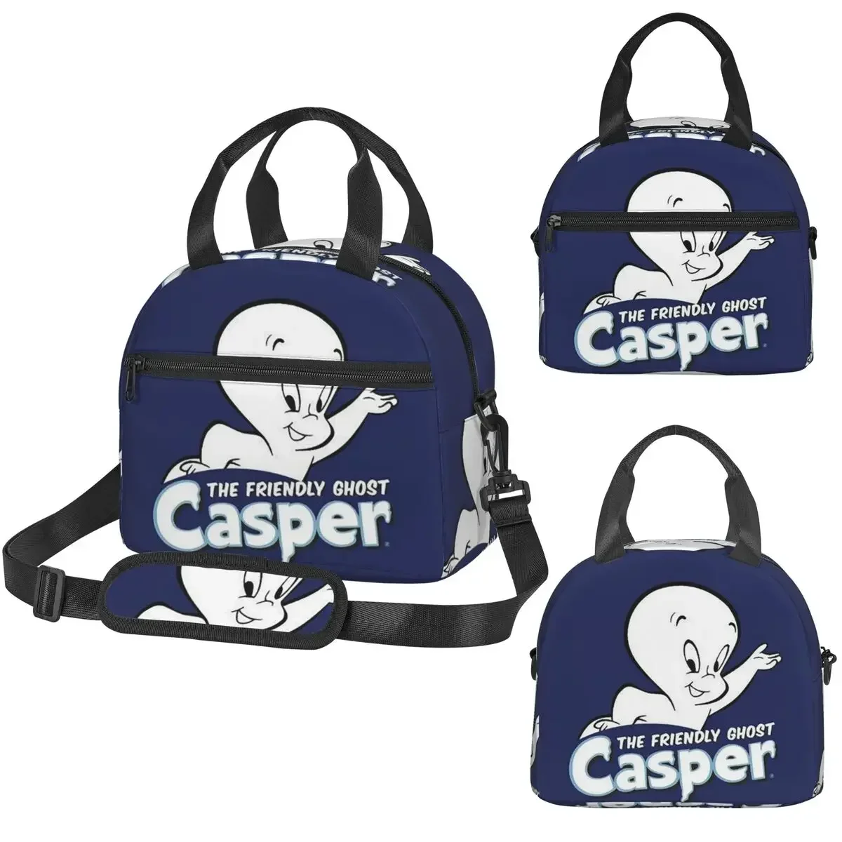 Bolsa térmica para el almuerzo The Friendly Ghost Casper para mujer, caja térmica para oficina, bolsa térmica a prueba de fugas