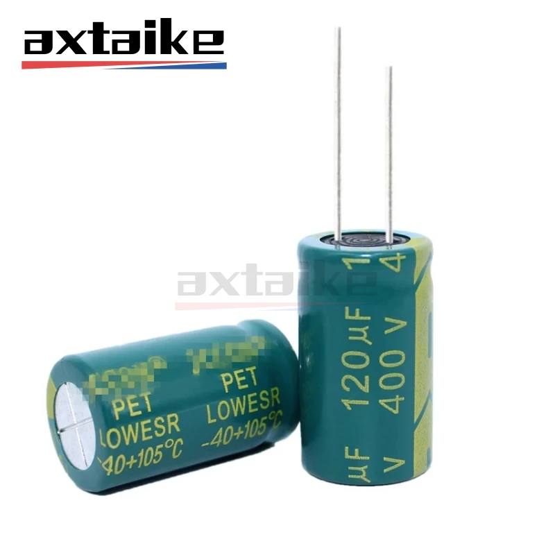 

5PCS 120UF 400V 450V 18*30MM High Frequency Low ESR Aluminum Electrolytic Capacitor