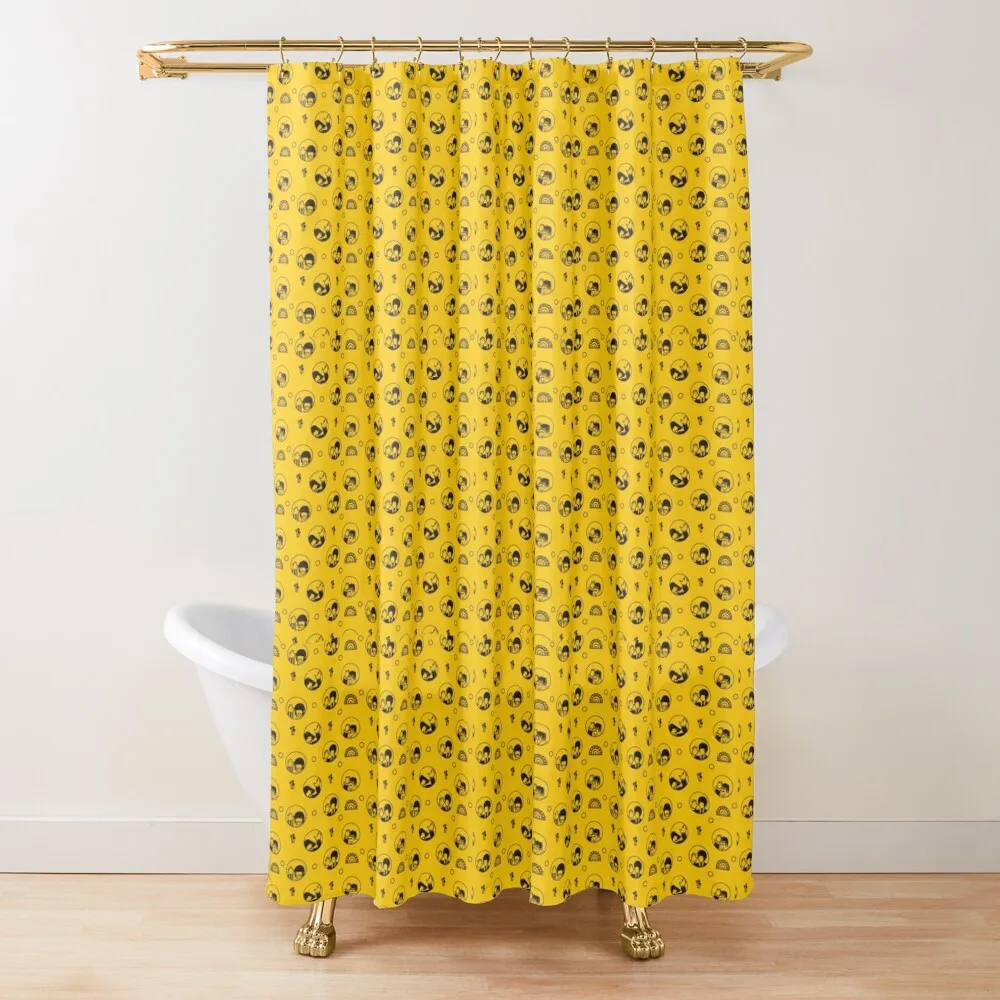 

Submarine pattern yellow Shower Curtain Bathroom Shower Toilet Accessories Bathroom Bathroom Deco Decor Curtain
