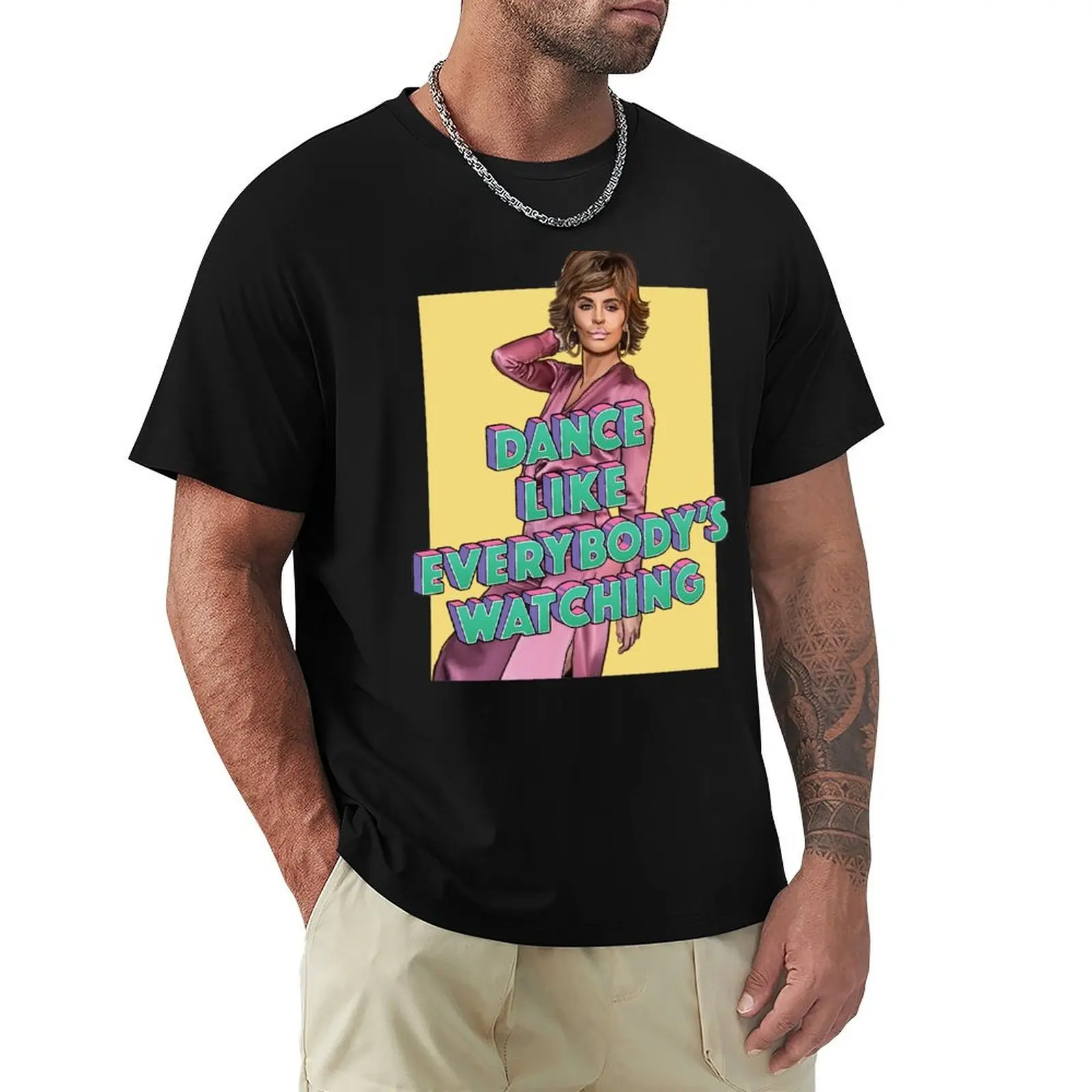 

Lisa Rinna Dancing on the Tables T-Shirt anime figures customs mens tall t shirts