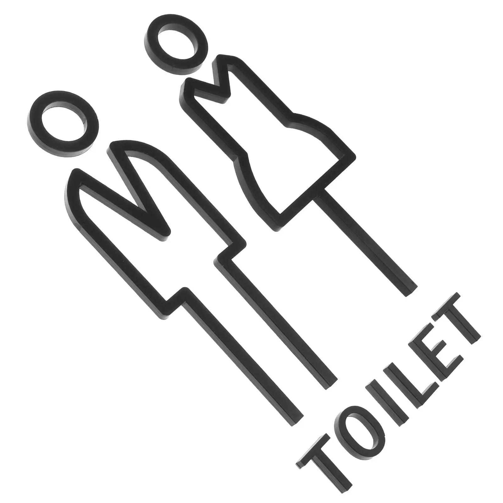 

Пара табличек для идентификации туалетов из прочного материала с символами мужского и женского пола для общественных санузлов