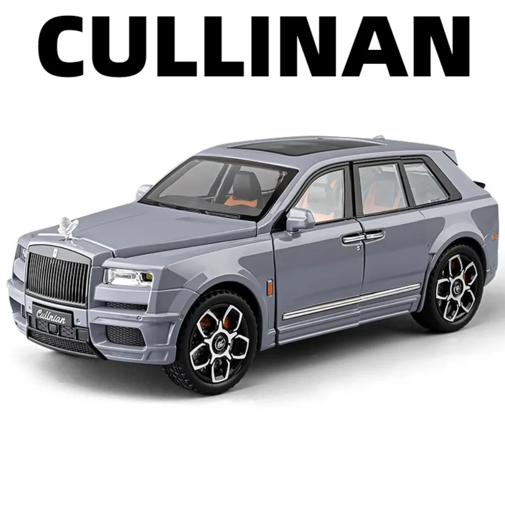 

Масштабная модель автомобиля Cullinan Dawn 1:32, металлический корпус, инерционный механизм, звук и свет, открывающиеся двери, спортивные модели автомобилей, подарки для детей