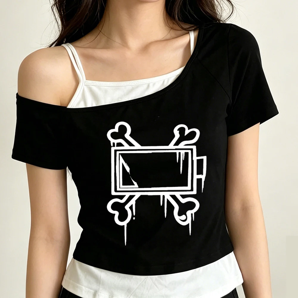 Murder Drones cropped top shoujo cute cheap party t-shirt cute gothic jojifuku korean fashion vintage
