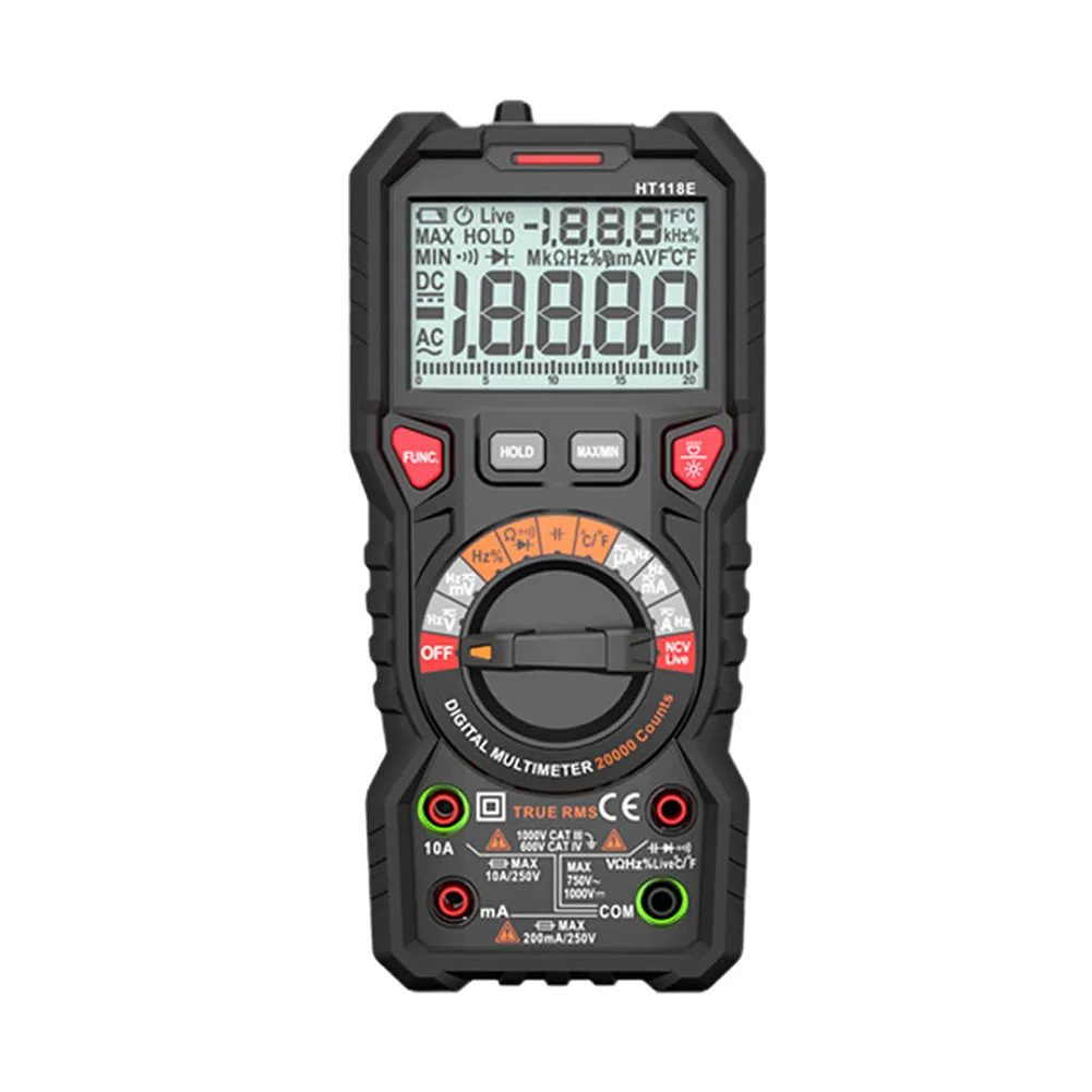 

LED Display Multimeter HT118E Multimeter Advanced Measurement Device Advanced Chip Technology For DIY Projects