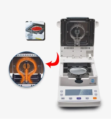 SKZ111L-5 LCD Display Halogen Moisture Industrial & Laboratory Usage Moisture Meters
