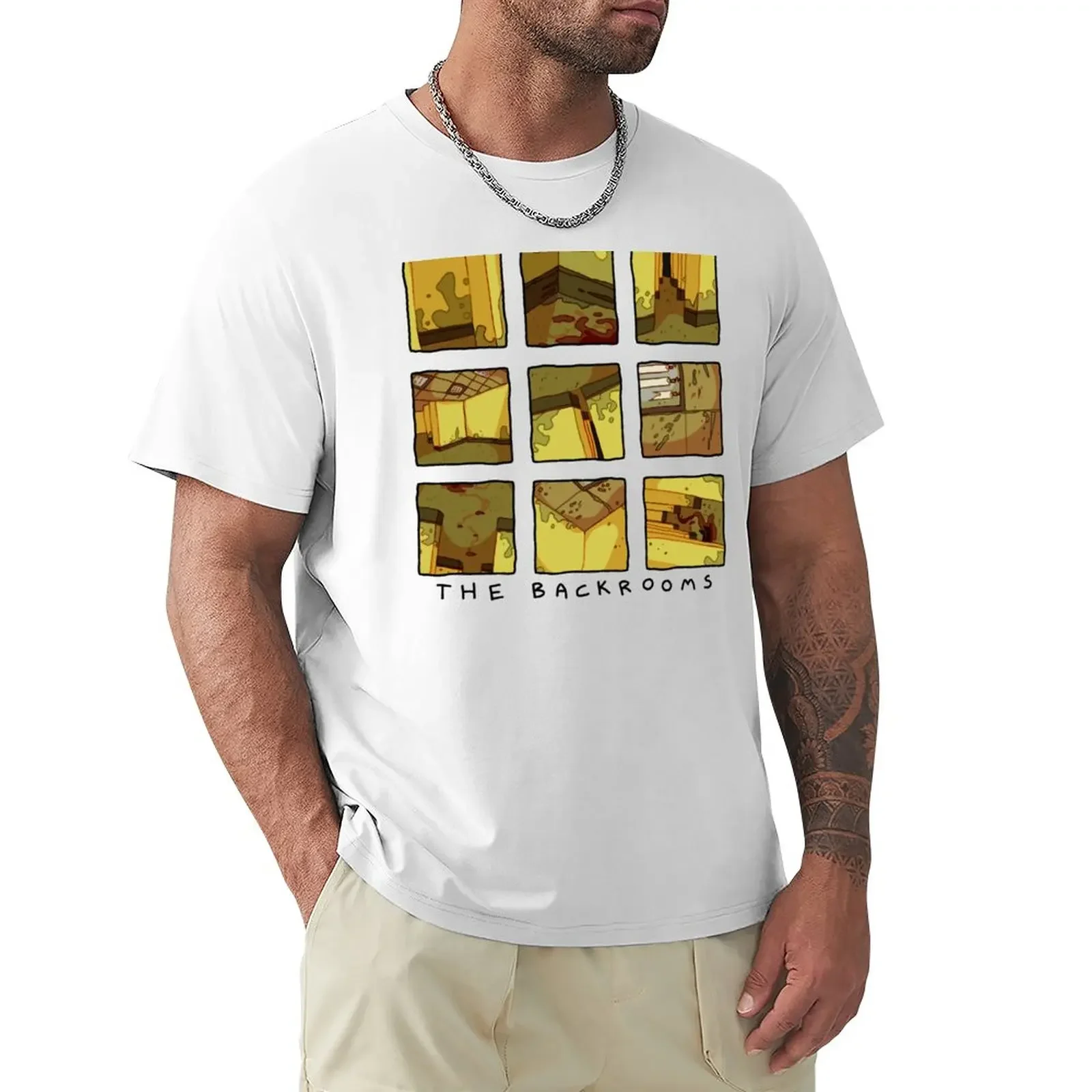 Vignettes: The Backrooms T-Shirt oversizeds graphics sports fans mens graphic t-shirts pack