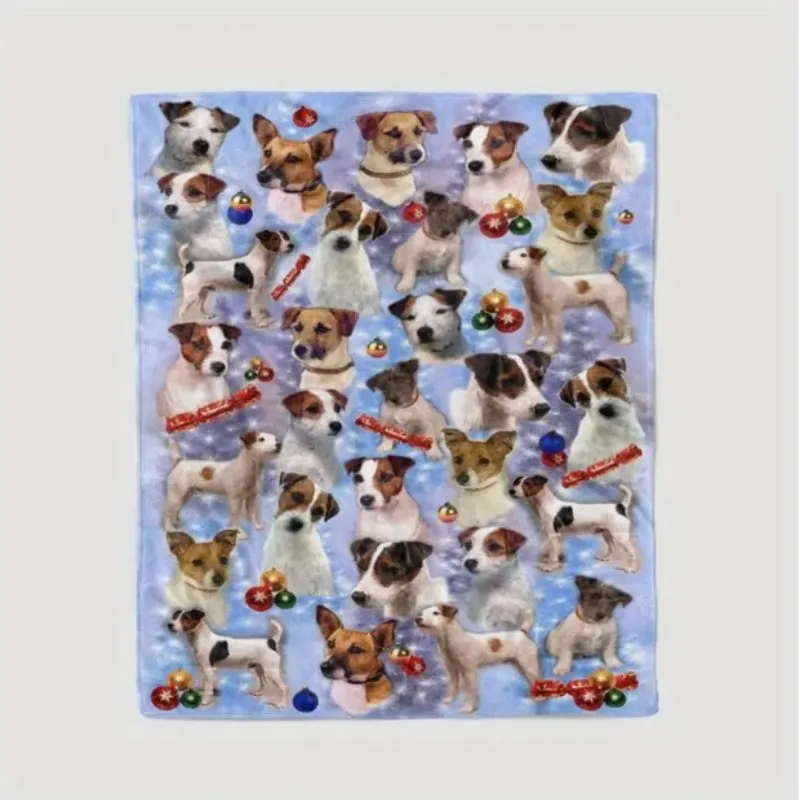 فيكاما بارسونز راسل تيري الكلب لطيف الكلب نمط بطانية ، بطانية الحيوانات الأليفة ، بطانية الكلب ، ديكور المنزل ، بطانية الحيوانات الأليفة على السرير #2