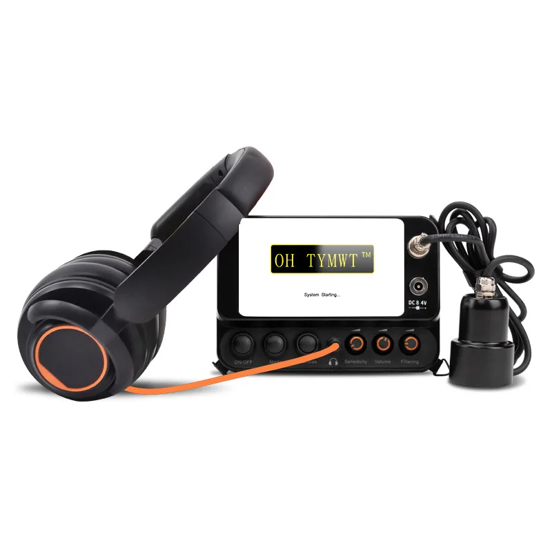 TYM Professional Water Leak Detector 3 Detection Modes Underground Pipe Leakage Tester Plumbing Leak Finder