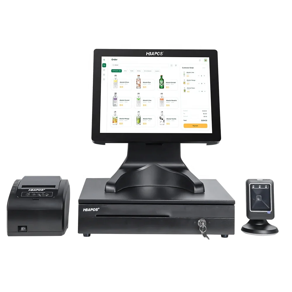 ATV&UTVShop Supermarket Touch Screen Cash Register Pos Device Pos Terminal Pos Machine for Store