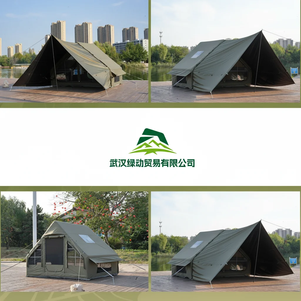 Outdoor Inflatable Camping Air Tent Instant Pop-up Waterproof Expansion Canopy Outdoor Camping Travel Inflatable Tent