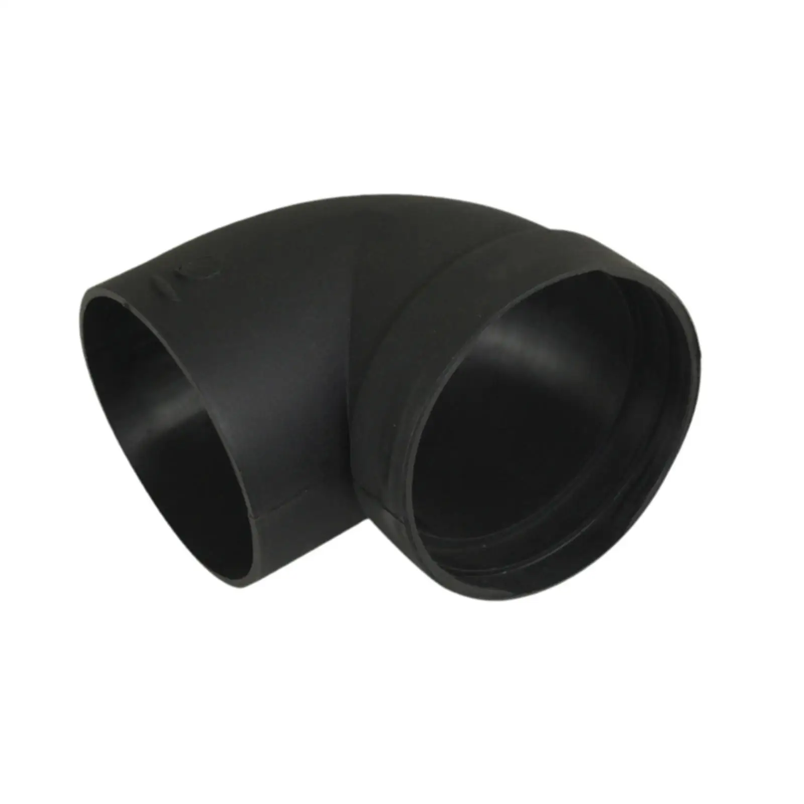 Pipa Ducting udara mobil generik Outlet siku Universal hitam profesional 75mm