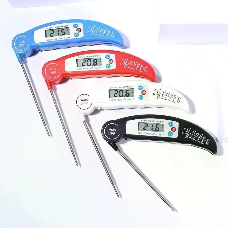 Digital Food Instant Read Perfect For Cooking Baking Grilling Meat Milk Temperature Check Foldable