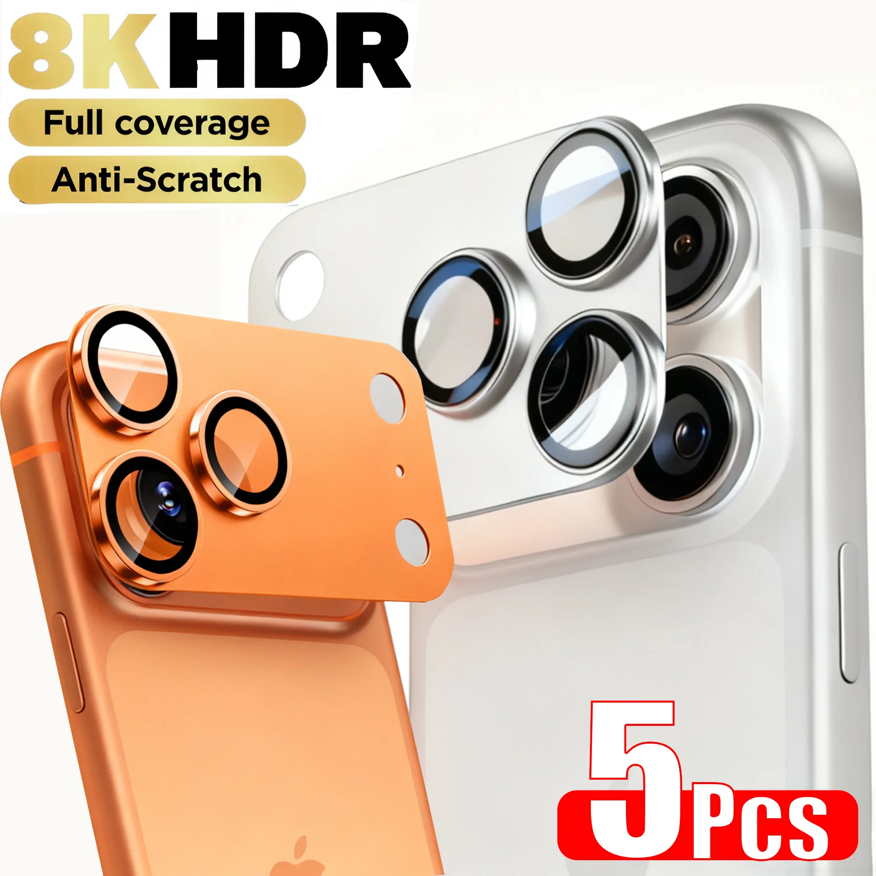 Protection d'objectif en verre trempé métallique pour iPhone 17 Pro Max, accessoires de protection d'objectif pour iPhone 17 Pro Air