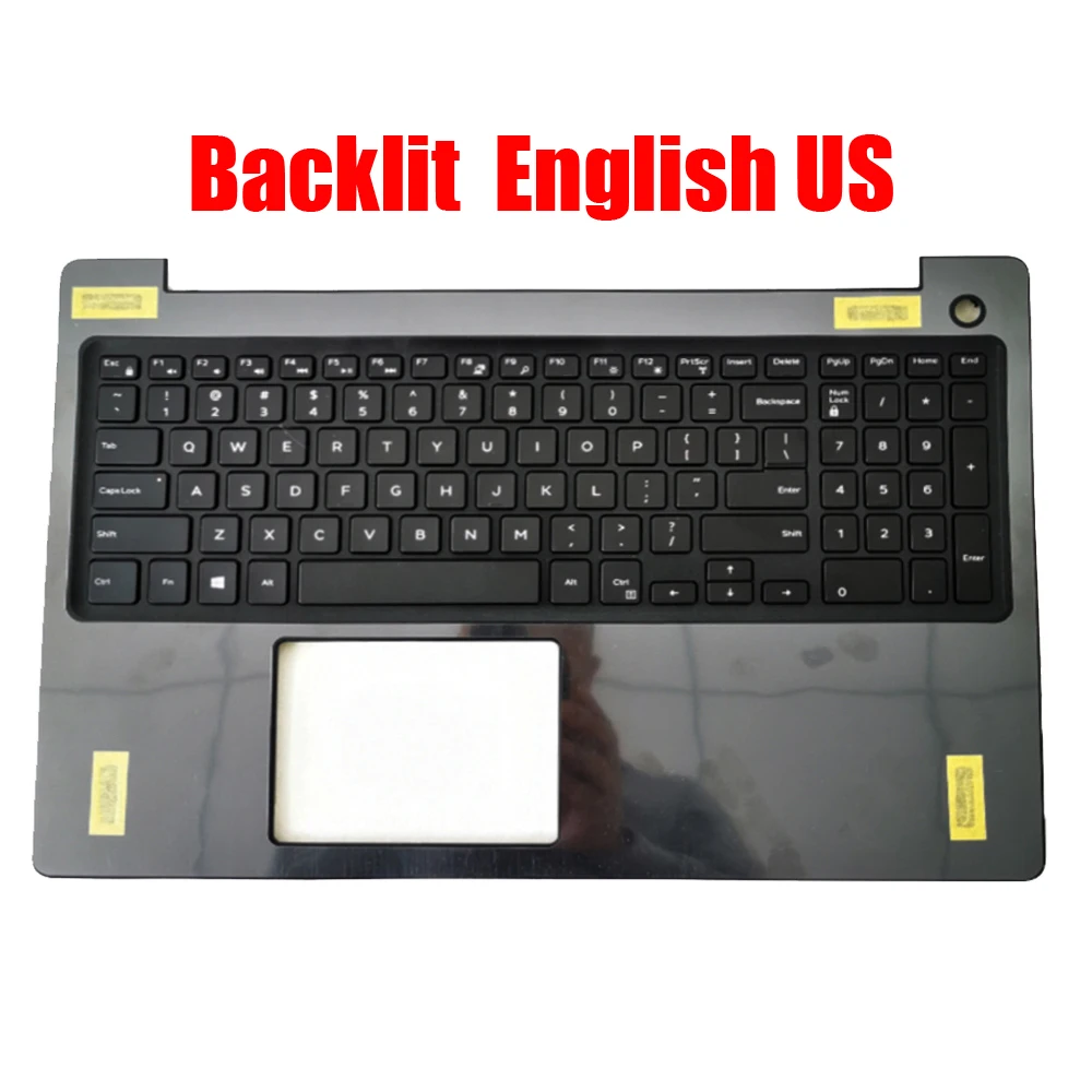 

Backlit US Keyboard Laptop Palmrest For DELL For Inspiron 15 5570 5575 0V1H3J V1H3J With English Black Upper Case New