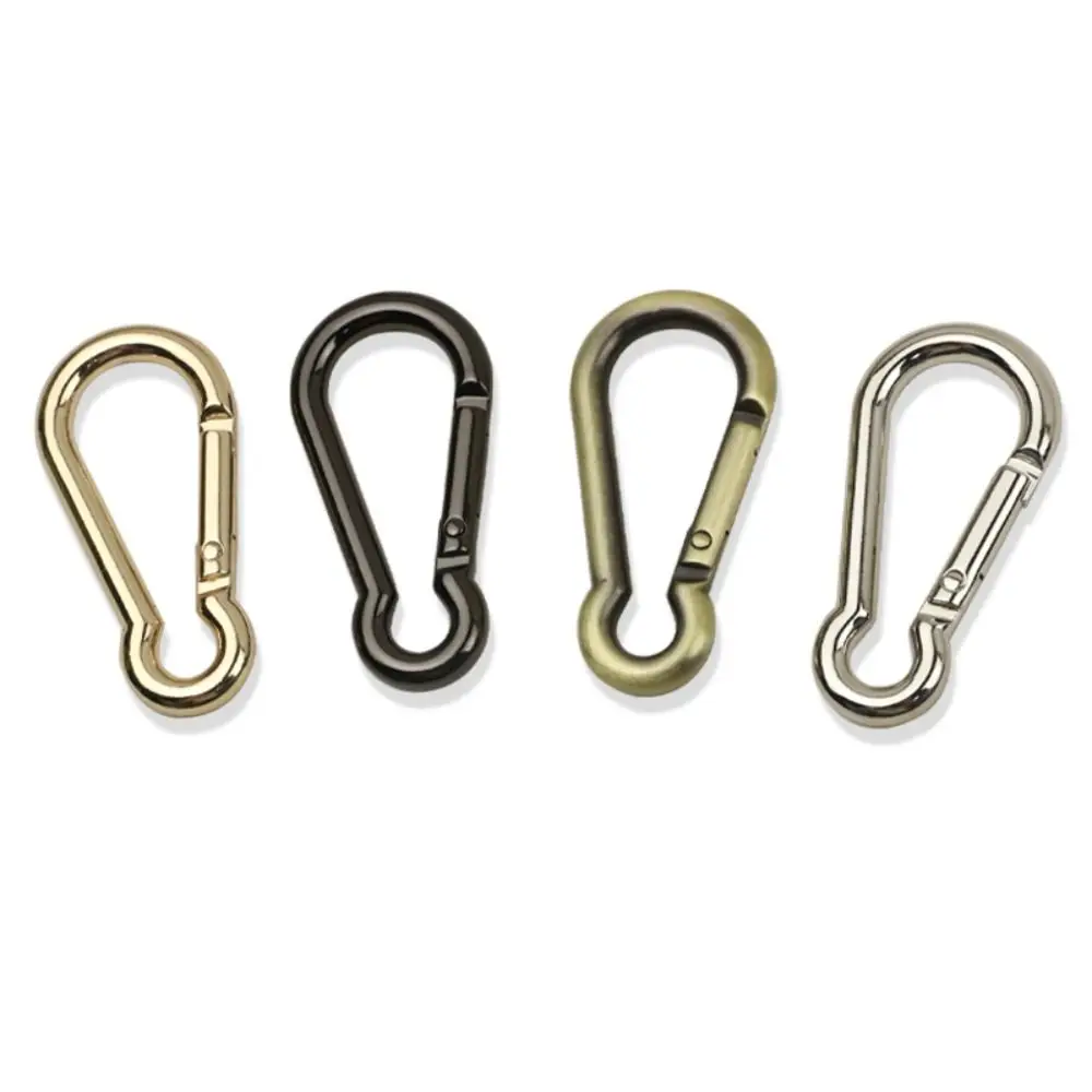 High Quality 4 Colors Outdoor Sports Keychain 35/39/40mm Zinc Alloy Bottle Holder Climbing Button Carabiner Outdoor Tool