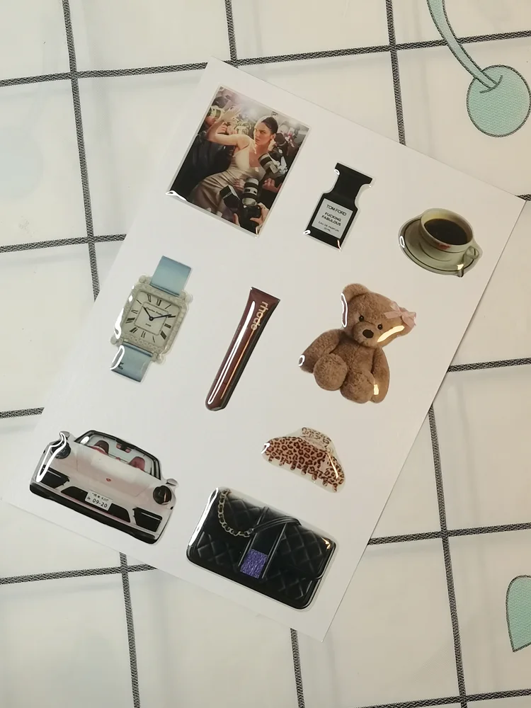 Luxury Decorative Stickers for Phone Case 3d DIY Resin Label