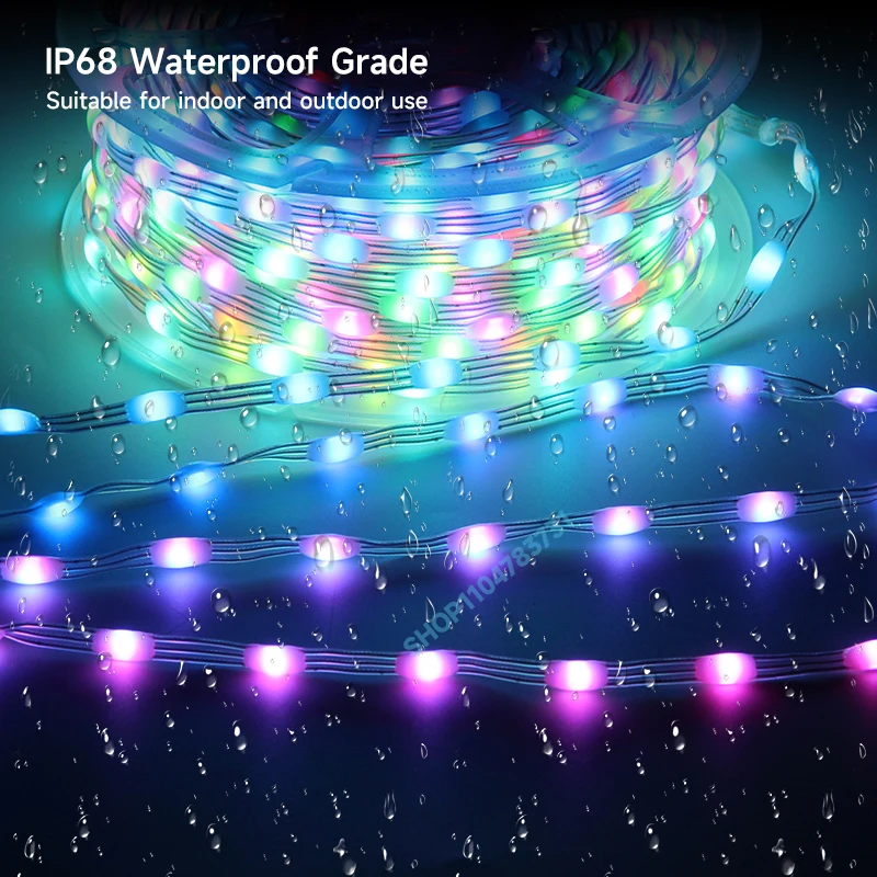 5V 12V 3PIN WS2811 WS2812B Addressable Seed Pixels LED String Lights Dream Color RGBIC Fairy Lights 1000 pixels 15M/25M/50M/100M