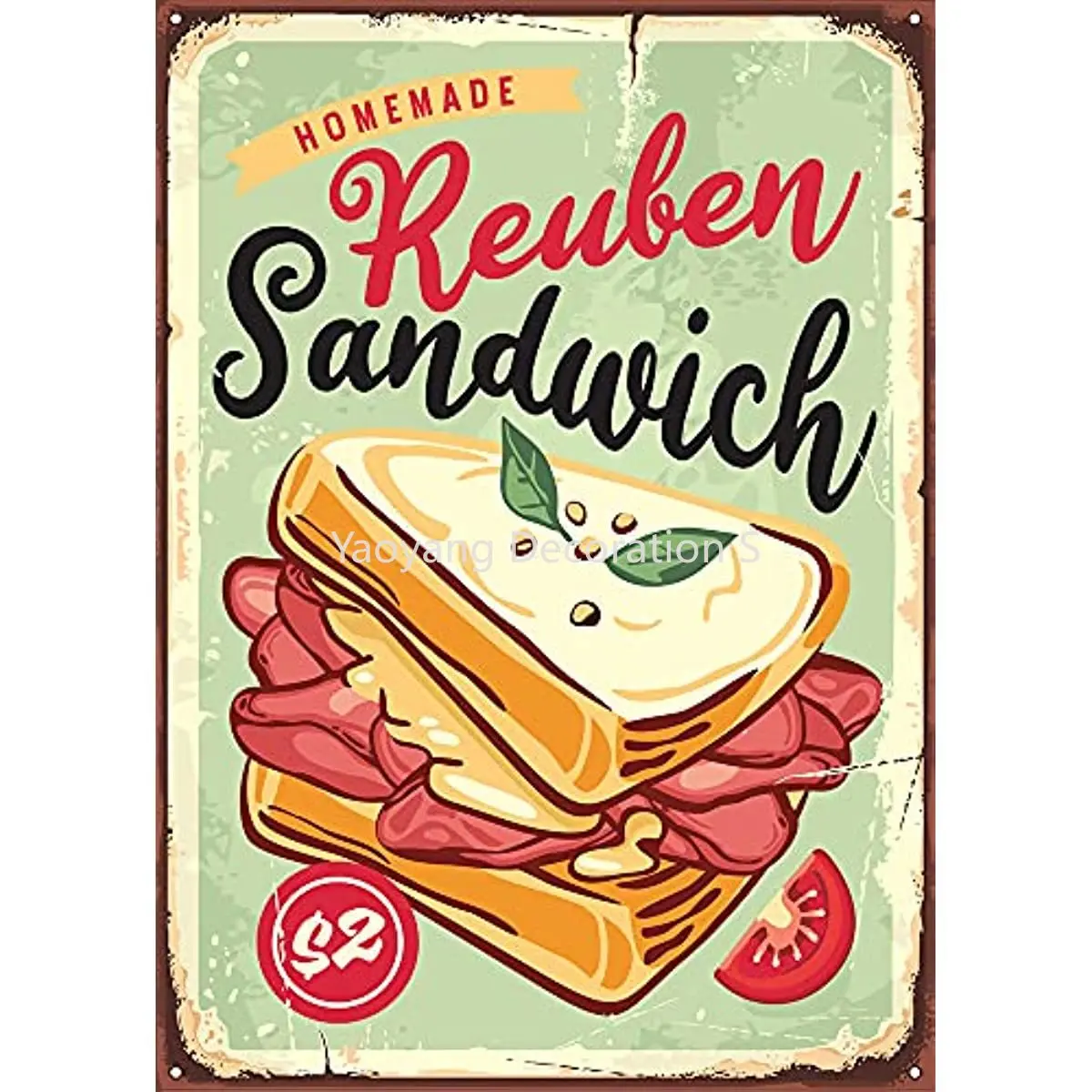 Vintage Zeichen Sandwich Zinn Zeichen für Metall Zinn Zeichen für Bar Farm Garage Cafe Home Wohnzimmer Club Dekor Kunst Zinn Zeichen Poster