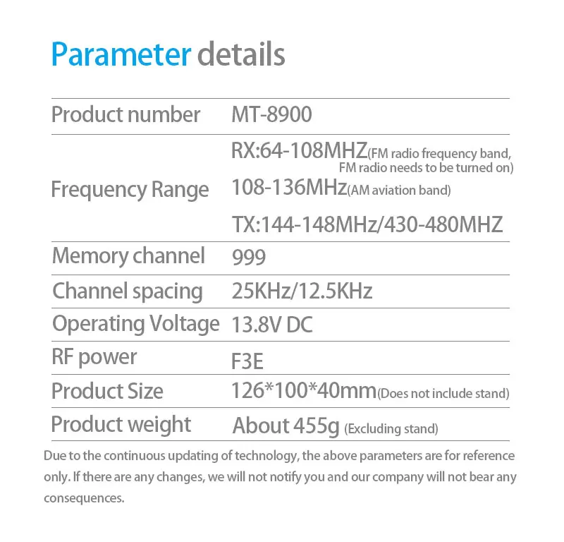 HX MT-8900 كامل النطاق المزدوج TX/RX التناظرية للراديو لاسلكي تخاطب 999 قنوات 25 واط إخراج الطاقة عرض مزدوج الاستعداد المزدوج رائجة البيع #6