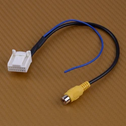 CITALL 16 Pin Car Reverse Rear View Parking Backup Camera Video Extension Navigation DVD Adapter Cable Plug for Toyota Camry 7th