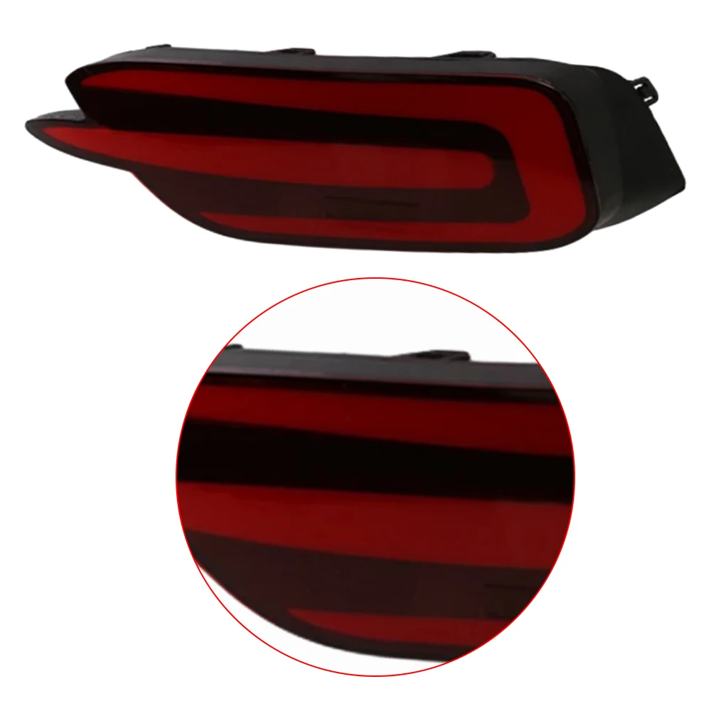 2 قطعة LED الضوء الخلفي لهوندا سيفيك 2016 2017 2018 سيارة LED المصد الخلفي ضوء الذيل عاكس الفرامل الضباب مصباح بدوره إشارة #5