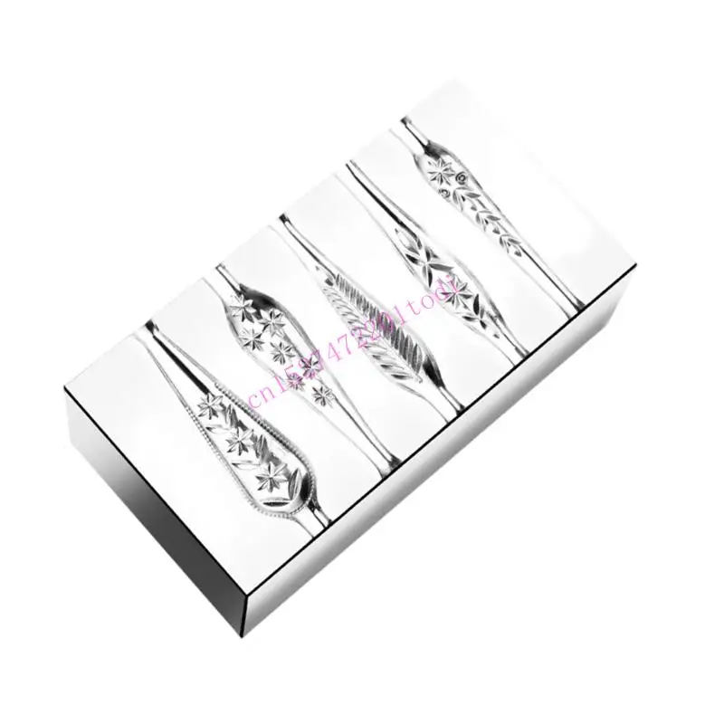 M76B Efficient Steel Jewelry Tool Steel Texture for Star Pattern Engraving on Rings Facilitating Quick Crafting Processes