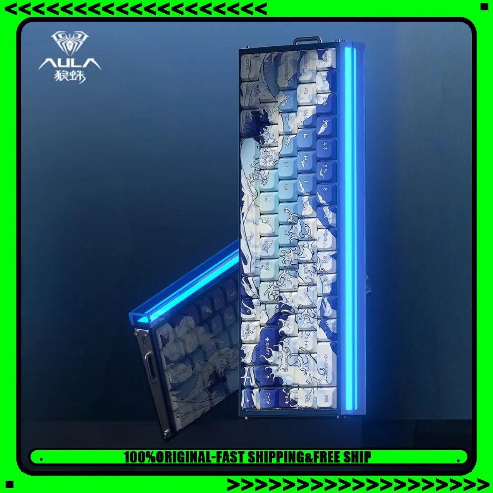 

AULA HERO68 Мини Короткая Магнитная Клавиатура Полностью Алюминиевая Проводная RGB Горячая Замена Киберспортивная Игровая Механическая Клавиатура Компьютерные Аксессуары