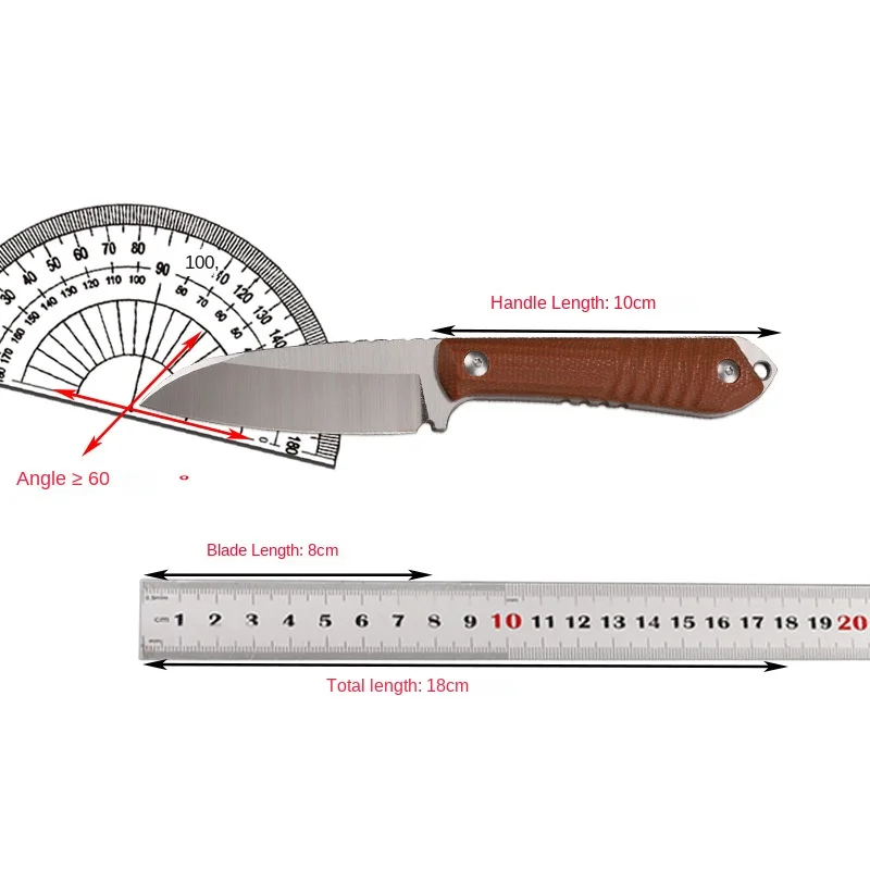 The new 14c28n steel outdoor knife portable portable camping fishing hunting self-defense survival EDC knife