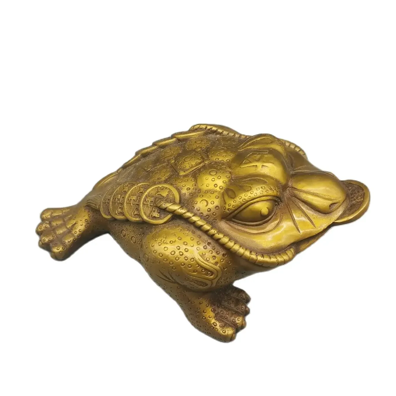 Manufacturer wholesale brass, golden toad, spitting money, antique and exquisite workmanship, home and living room decorations,