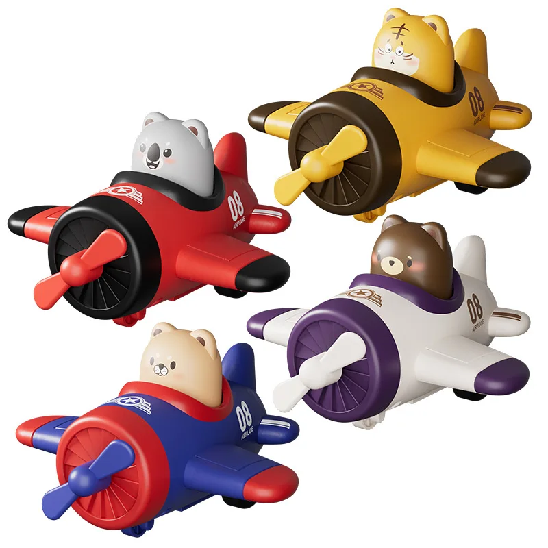 

Cute pet children press inertia small plane car simulation drop-resistant boys and girls baby educational toy car