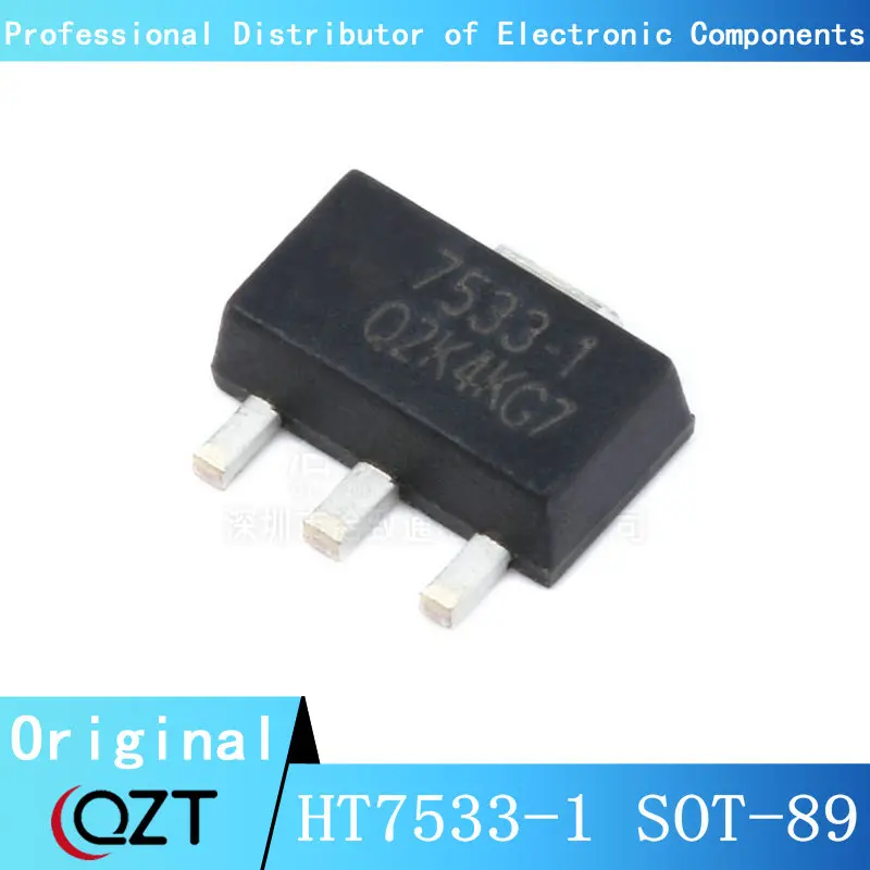 100 sztuk/partia HT7533-1 SOT89 HT7533 HT7533A-1 0.1A 3.3V SOT-89 układu nowe miejsce