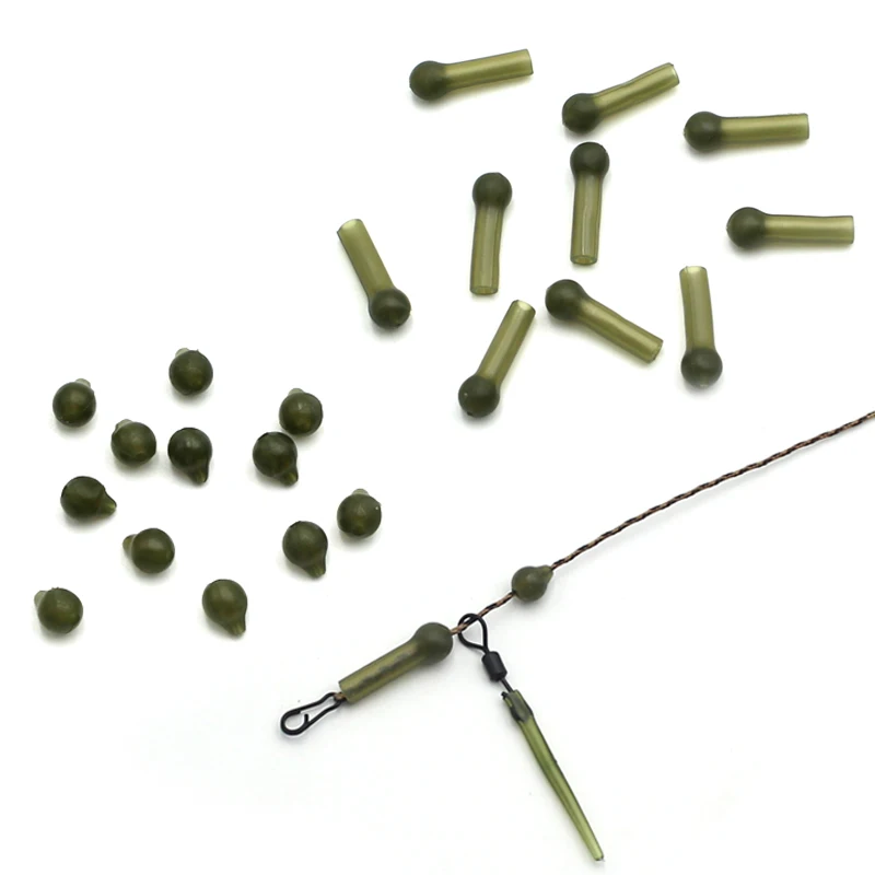 

20pcs Carp Fishing Accessories Heli Buffer Bead Chod Bead Fishing Anti Tangle Sleeve Carp Chod Rigs For Carp Fishing Tackle Tool