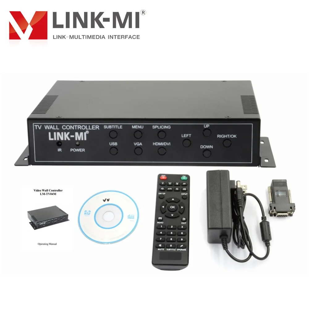 معالج ربط وحدة تحكم حائط الفيديو 4 في 9 - 1080P HD 255 شاشة متتالية، تحكم RS232، دوران وتقطيع الحدود