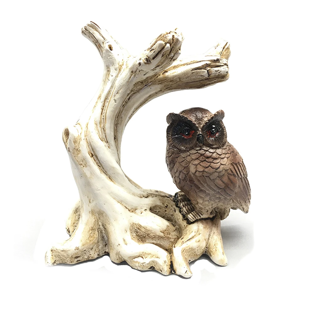 1pc Resin Owl Display Base Crystal Ball Holder European Crafts Wine Cooler Tabletop Ornaments Home Decor