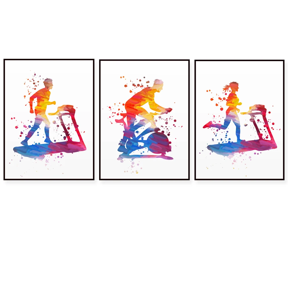 

Treadmill woman exercise print, Fitness gifts for women, Home gym decor for women, Workout room decor, Sport printable