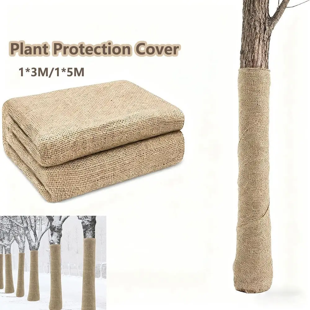 

Антизамерзающие чехлы для защиты от мороза, дышащие натуральные джутовые мешковины, защитный чехол для растений, сохраняющий тепло от холода