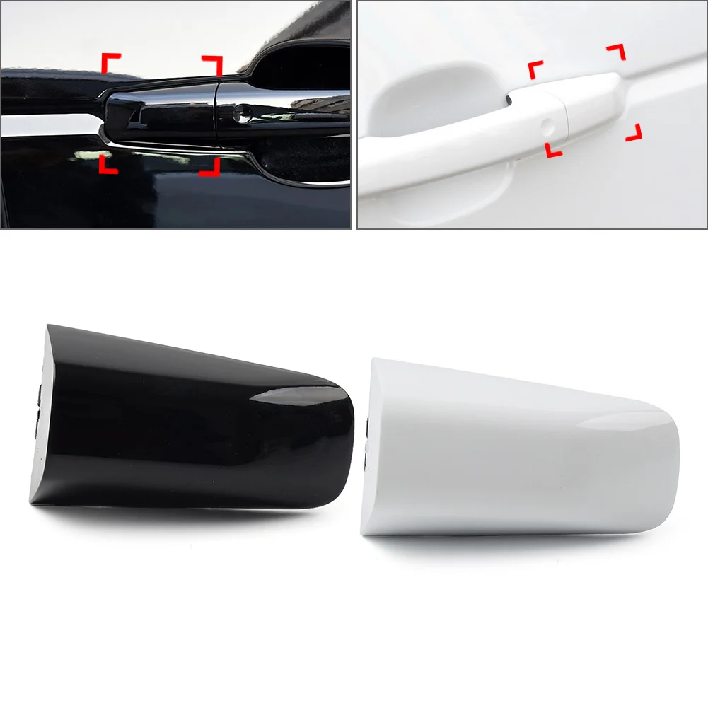 Car Exterior Door Handle Cover Cap Black/White For Land Rover Range Rover LR5 L538 For Jaguar XE XF XJ XK F-Type F-Pace E-Pace