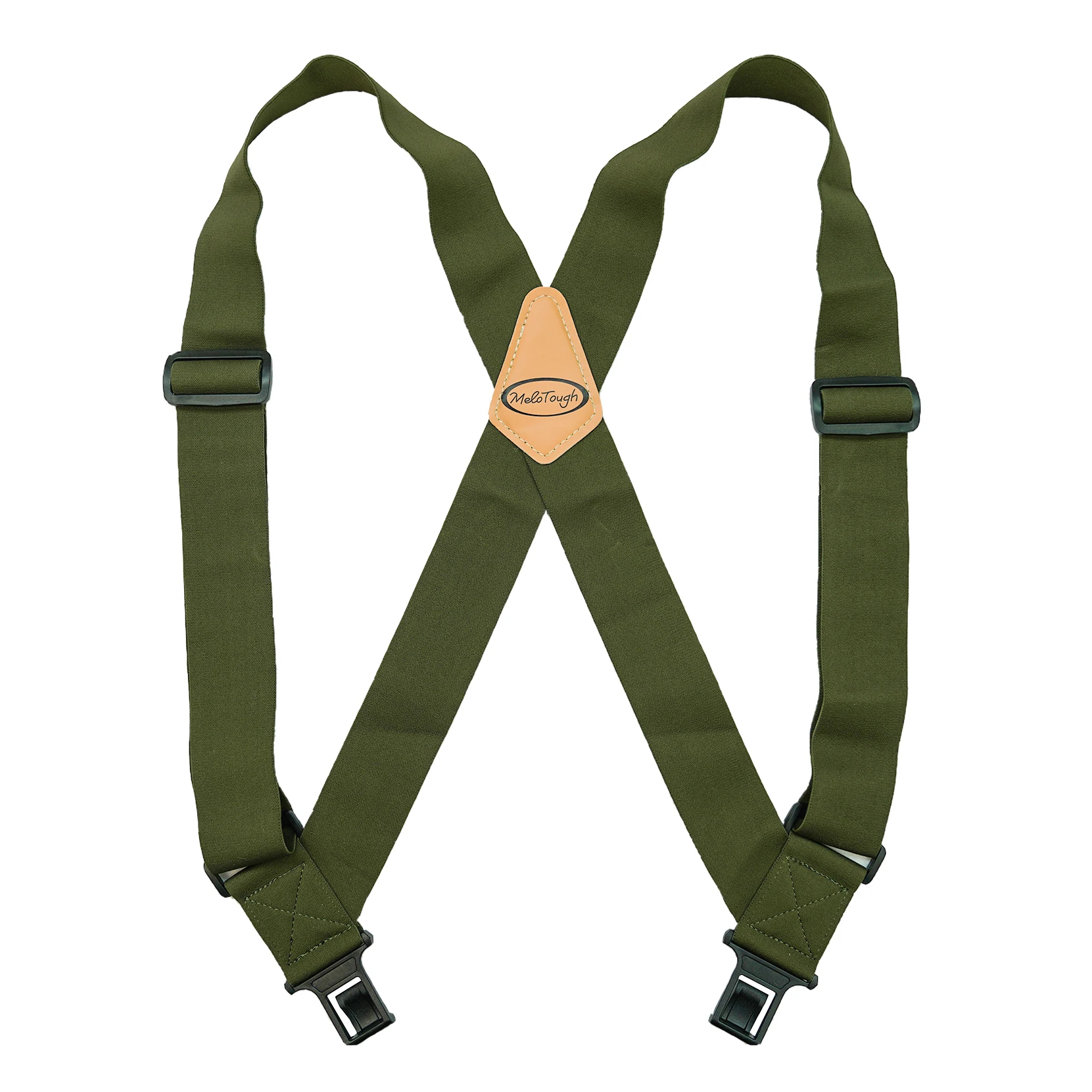 MELOTOUGH-Outback Side Clip camionista suspensórios, suspensórios lixados, elástico, 2 polegadas largura