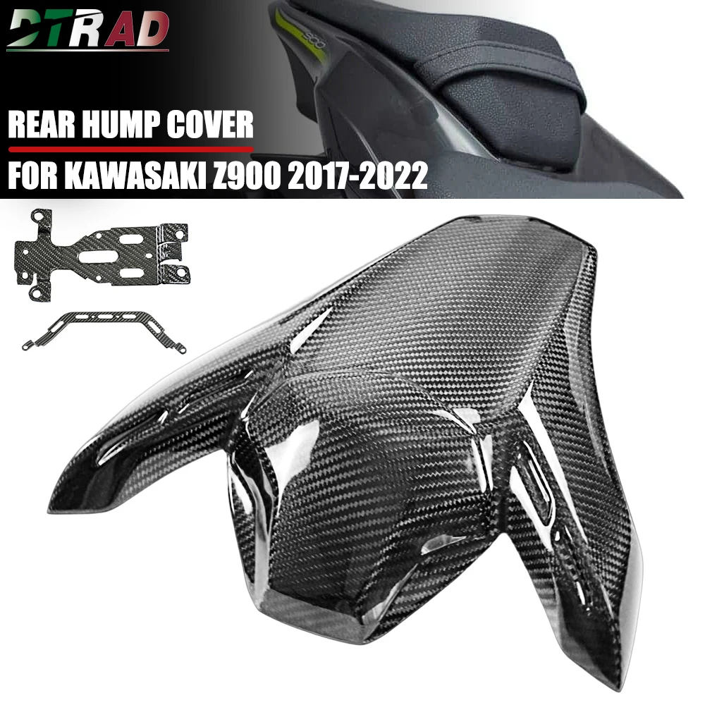 Z 900 2021 For KAWASAKI Z900 2017-2022 Accessories Carbon Fiber Rear Hump Cover Cap Fairing Kit Motorcycle Modified Parts Gloss