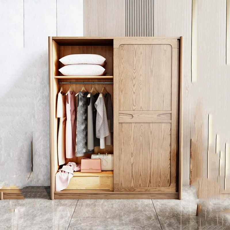 Japanes Underwear Wardrobe Closet Hanging Modern Space Saving Wardrobes Closet Wooden Sliding Guarda Roupas Room Furnitures