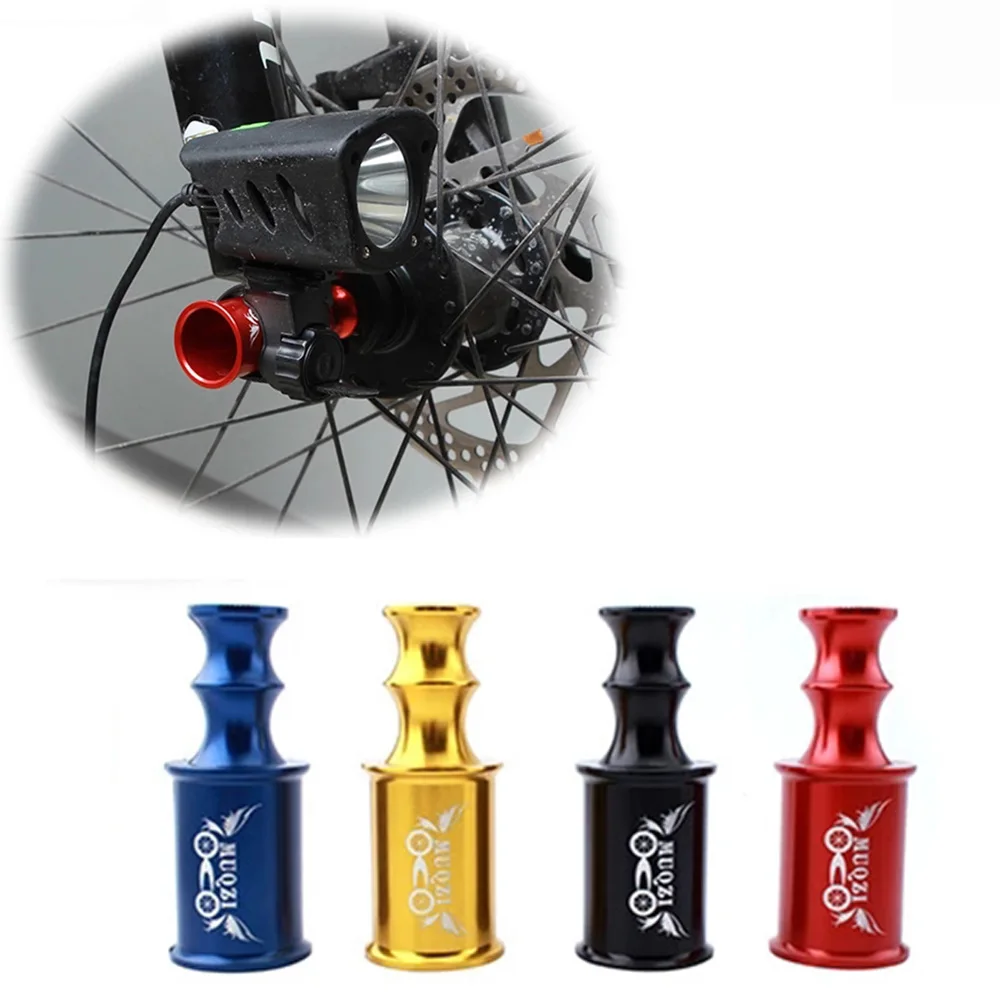 MTB Quick Release Axis Bicycle Hubs Extension Light Mount Bicycle Accessories Wheel Lamp Holder Rear Dial Protector