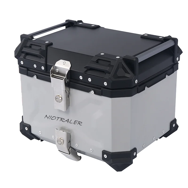 36L Motorcycle Trunk Aluminum Alloy Waterproof Large Motor Tail Box Universal Storage Case Top Rear Travel Luggage BMW R1200GS