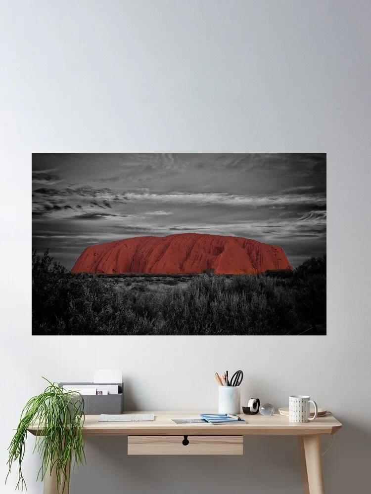 

Ayers Rock Uluru Australia, Art Print Silk Poster Home Wall Decor