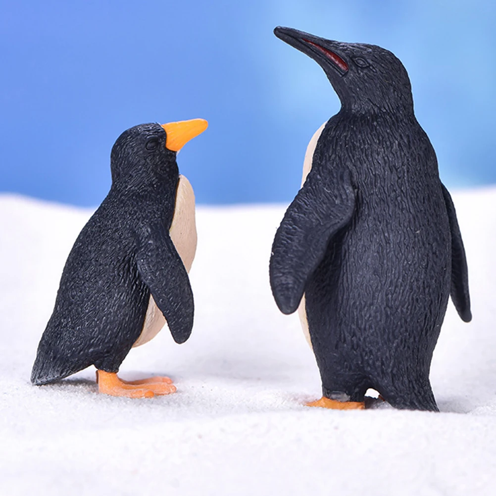 

1 set Penguin Figurines Realistic PVC Animal Model Desktop Bonsai Decoration Gifts Simulation Plastic Statues Mini L scaping