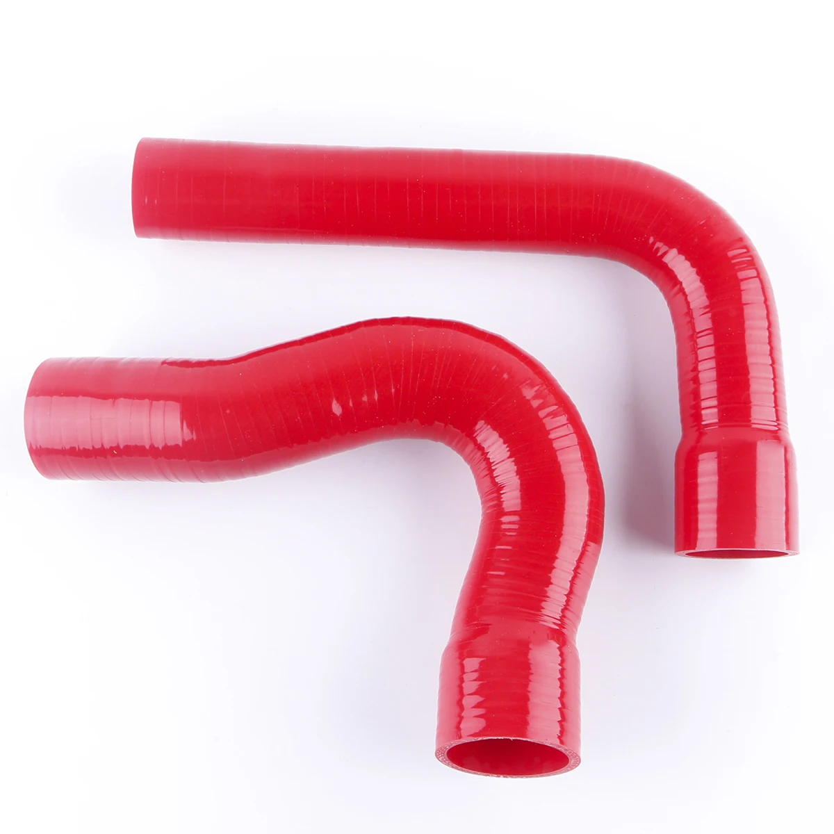 2PCS 3PLY For 1967-1970 Ford Mustang Fairlane V8 6.4L 7.0L Silicone Radiator Coolant Cooling Hose Pipe Tube Set Kit 1968 1969