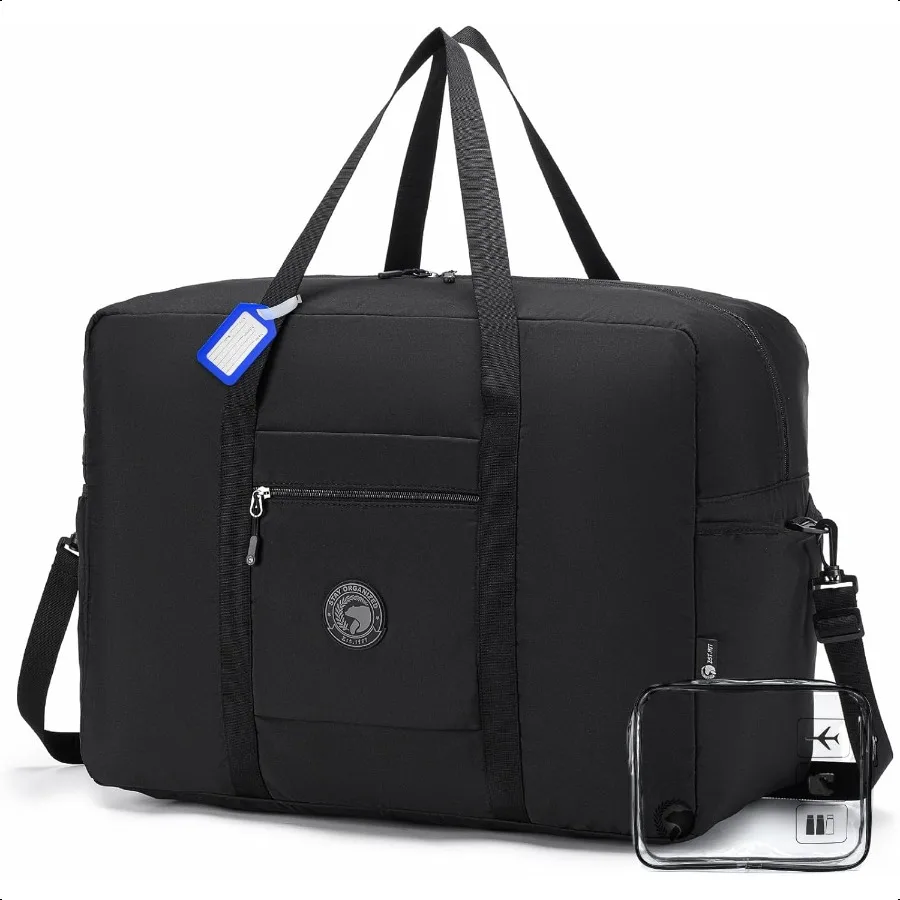 

Lightweight Ryanair Carry on Bag 55x40x20 cm Personal Item Bag for Airlines24x16x10 Carry on Lage 45L Foldable Travel Duffel Ba