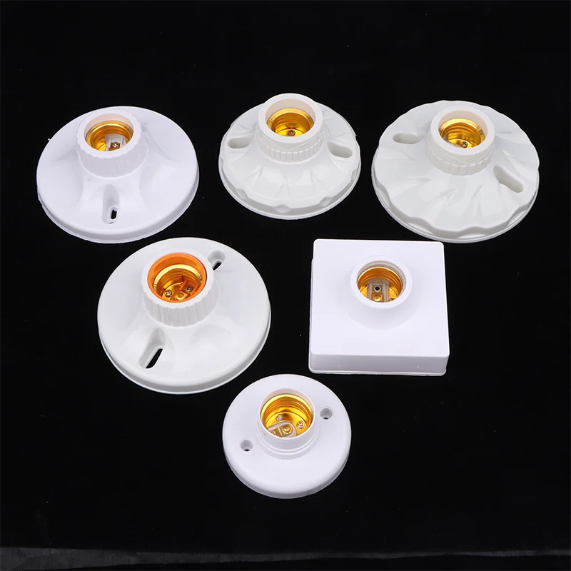 Practical Surface Mounted E27 Lamp Holder High-temperature Resistant Bulb Holder Ceramic Lamp Bulb Socket Lamp Base 120MM