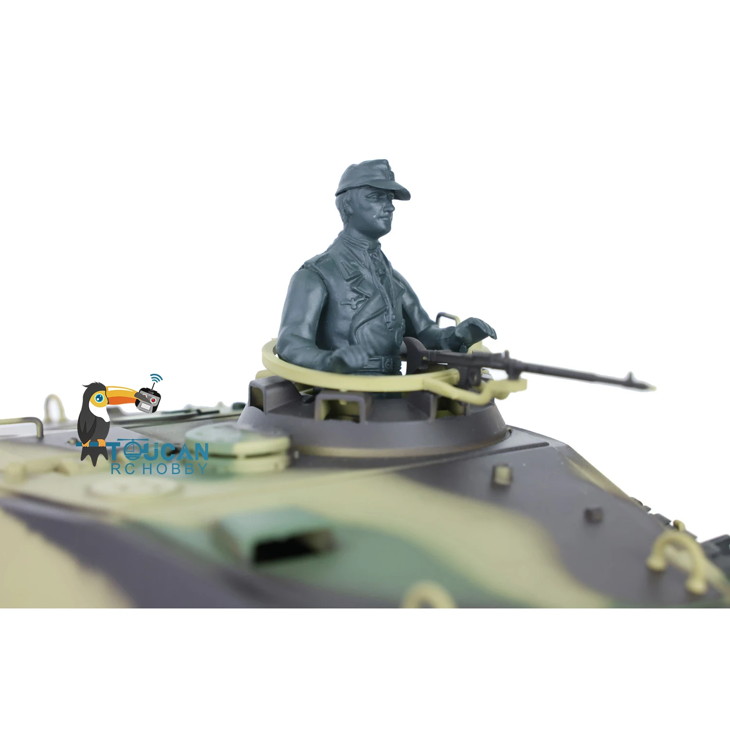 Toys HENG LONG 1/16 7.0 Plastic King Tiger RC Tank 3888A 360° Turret Barrel Recoil Speaker BB Shooting Smoke Machine Gun TH17521