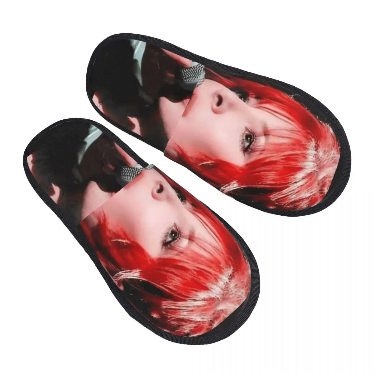 Custom Print Beautiful Mylene Farmer House Slippers Soft Warm French Singer Memory Foam Fluffy Slipper Indoor Outdoor Shoes