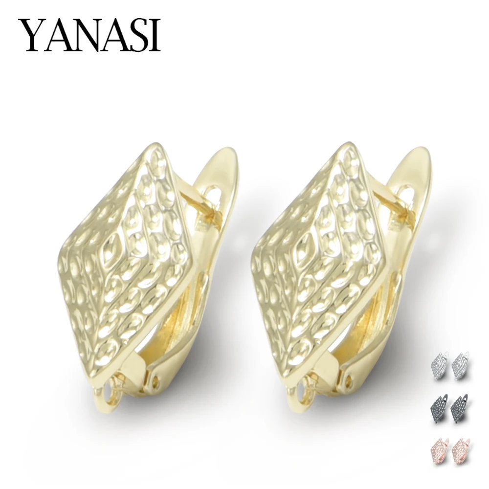 14k الذهب الحقيقي مطلي اليدوية الأذن سلك السحابات النحاس هوك القرط اكسسوارات للنساء الأقراط الموضة صنع